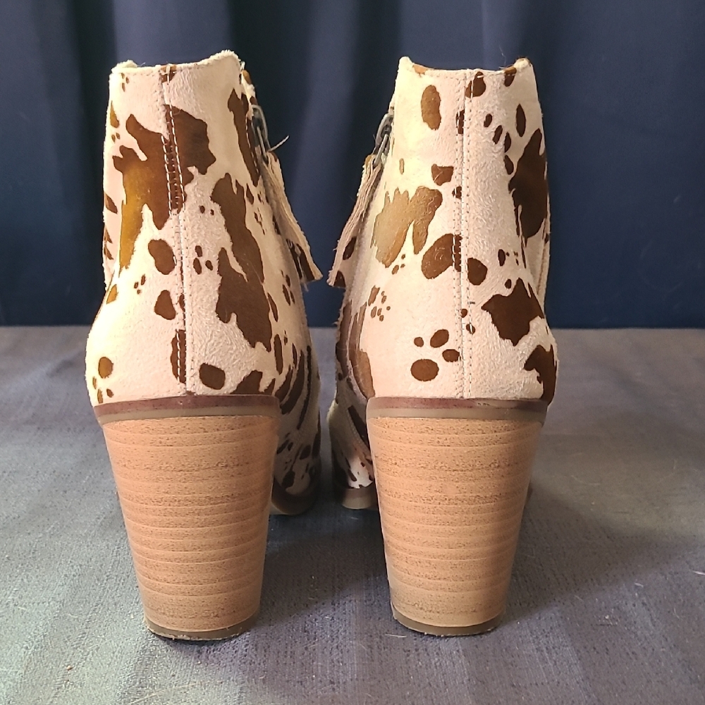 Maurices Brown and Cream Ankle Booties - Picture 4 of 5